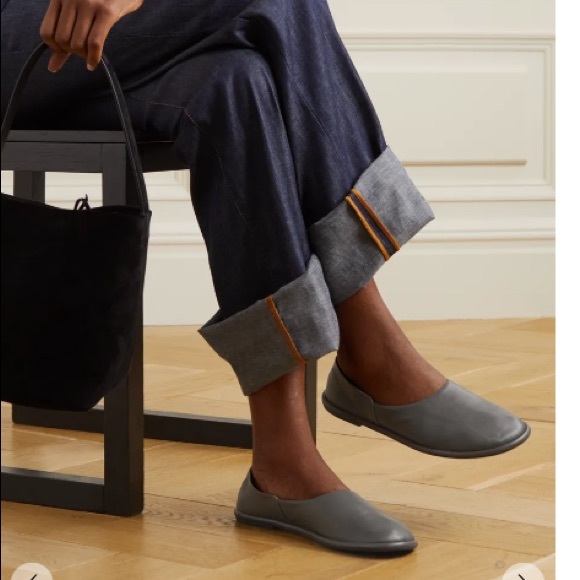 The Row Shoes - The Row Canal Leather Ballet Flats $900 ‼️SALE ‼️